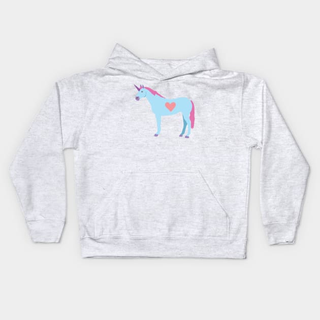 Unicorn Kids Hoodie by ElviaMontemayor